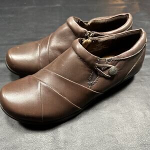 Bjorndal Bessie Womens Leather Slip On Comfort Loafer Shoes Brown Size 8 M - 500